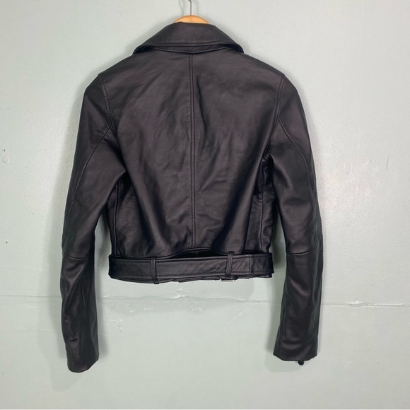 Paige Demetra Leather Moto Jacket Sz XS - Picture 6 of 10
